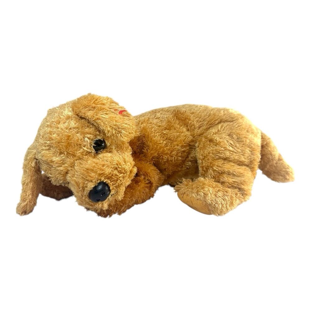 Vintage Ty Classic "Skippy" Golden Retriever Puppy Dog 12" Plush Tan Yellow 2001